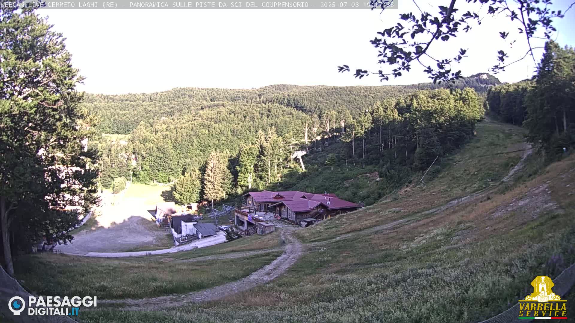 Cerreto Laghi Lakes & Ski Lifts Live Cam -  Reggio Emilia, Emilia-Romagna, Italy