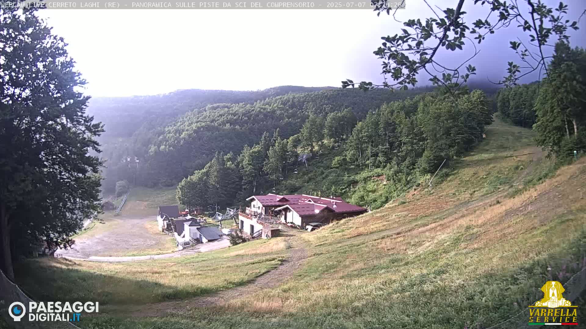 Cerreto Laghi Lakes & Ski Lifts Live Cam -  Reggio Emilia, Emilia-Romagna, Italy