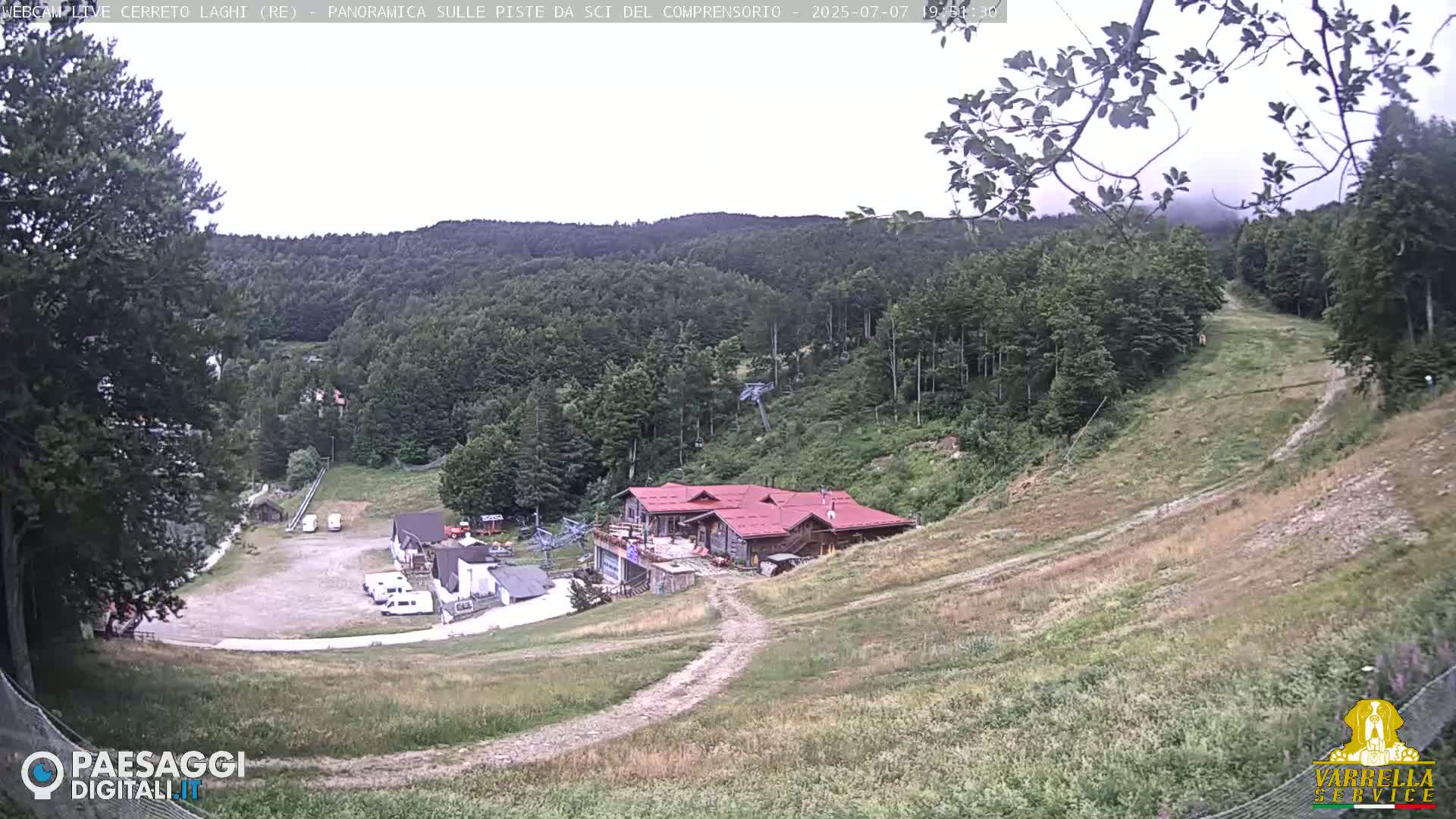 Cerreto Laghi Lakes & Ski Lifts Live Cam -  Reggio Emilia, Emilia-Romagna, Italy
