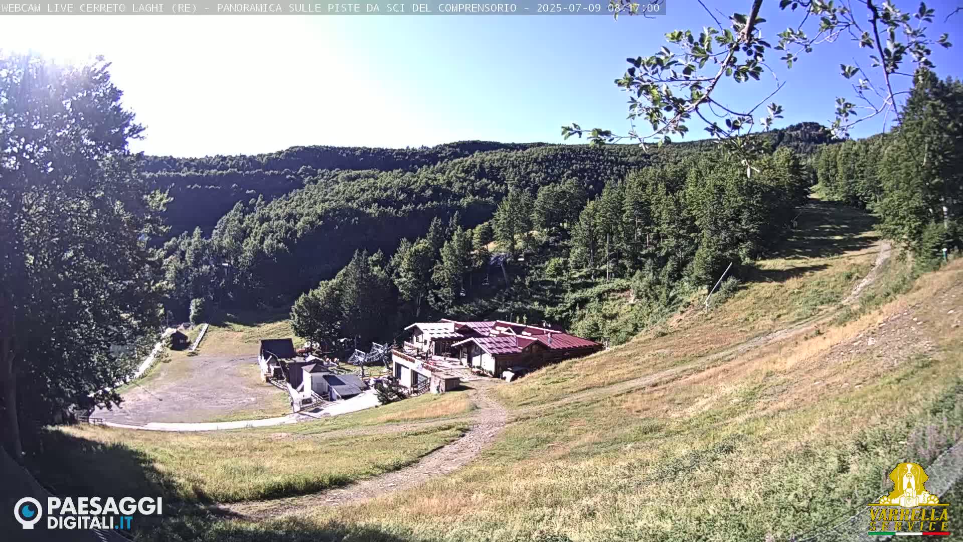 Cerreto Laghi Lakes & Ski Lifts Live Cam -  Reggio Emilia, Emilia-Romagna, Italy