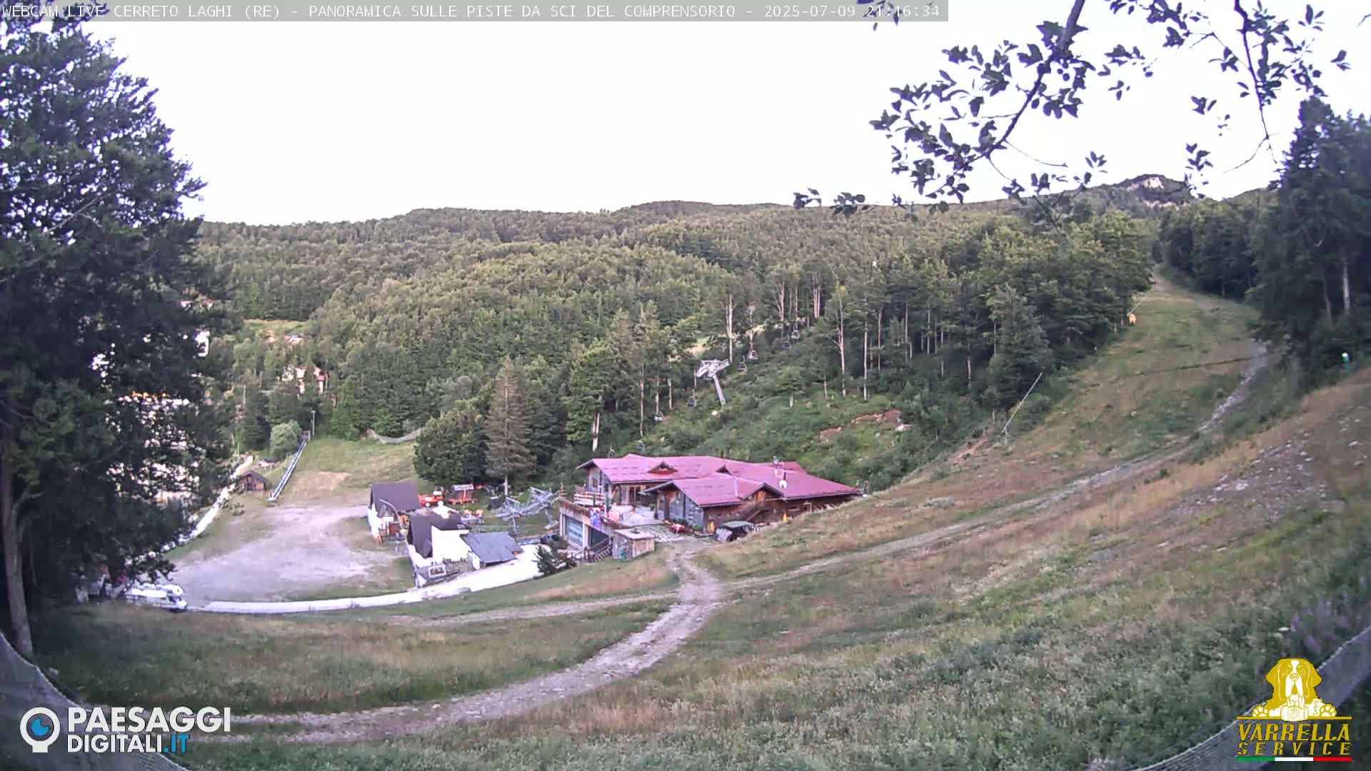 Cerreto Laghi Lakes & Ski Lifts Live Cam -  Reggio Emilia, Emilia-Romagna, Italy