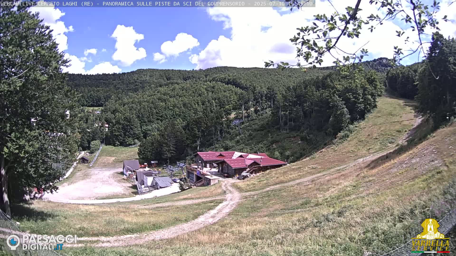 Cerreto Laghi Lakes & Ski Lifts Live Cam -  Reggio Emilia, Emilia-Romagna, Italy