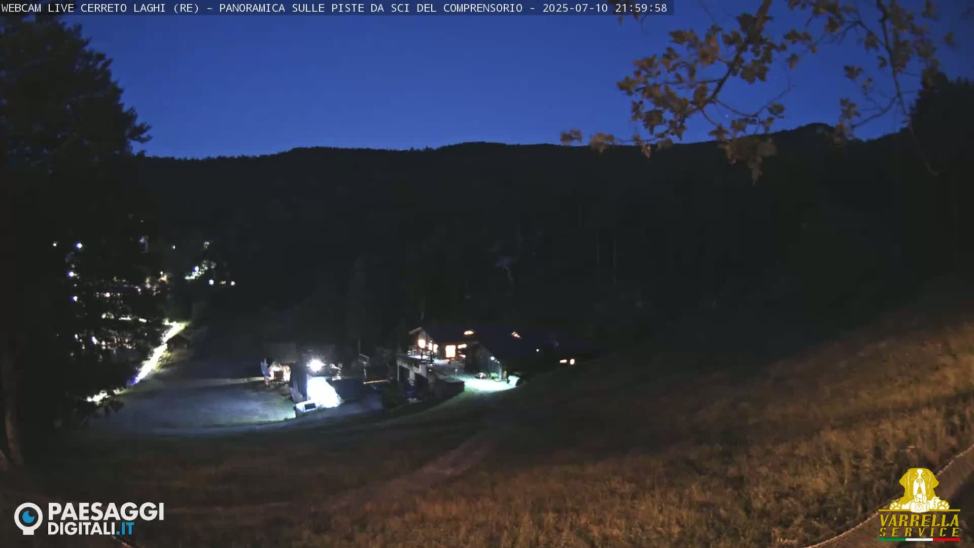 Cerreto Laghi Lakes & Ski Lifts Live Cam -  Reggio Emilia, Emilia-Romagna, Italy
