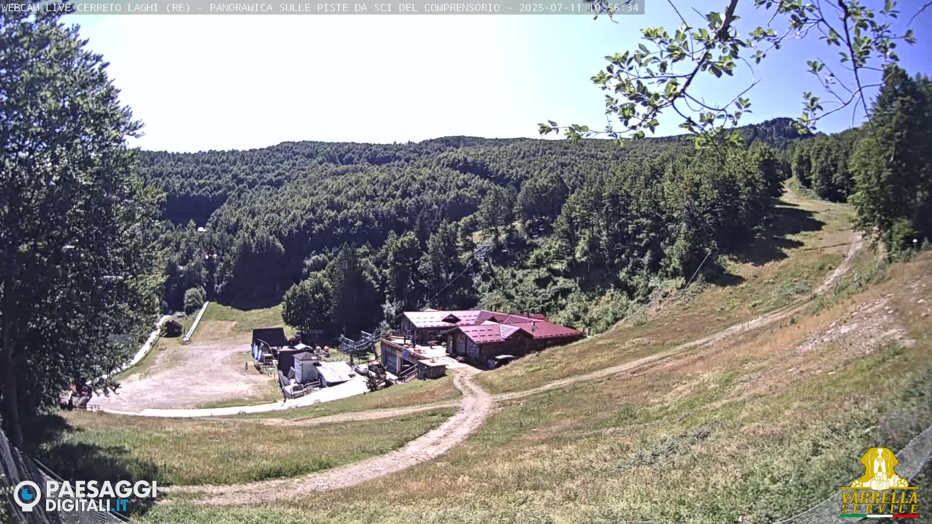 Cerreto Laghi Lakes & Ski Lifts Live Cam -  Reggio Emilia, Emilia-Romagna, Italy