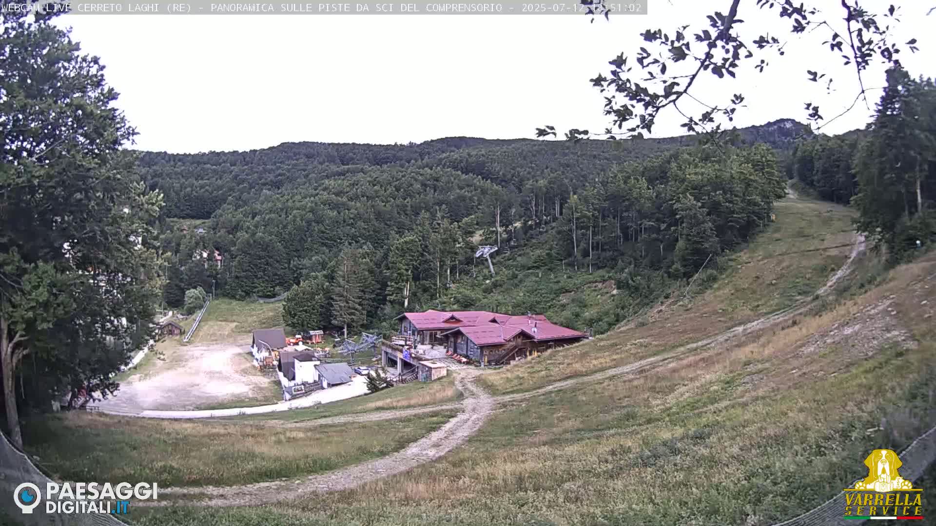 Cerreto Laghi Lakes & Ski Lifts Live Cam -  Reggio Emilia, Emilia-Romagna, Italy
