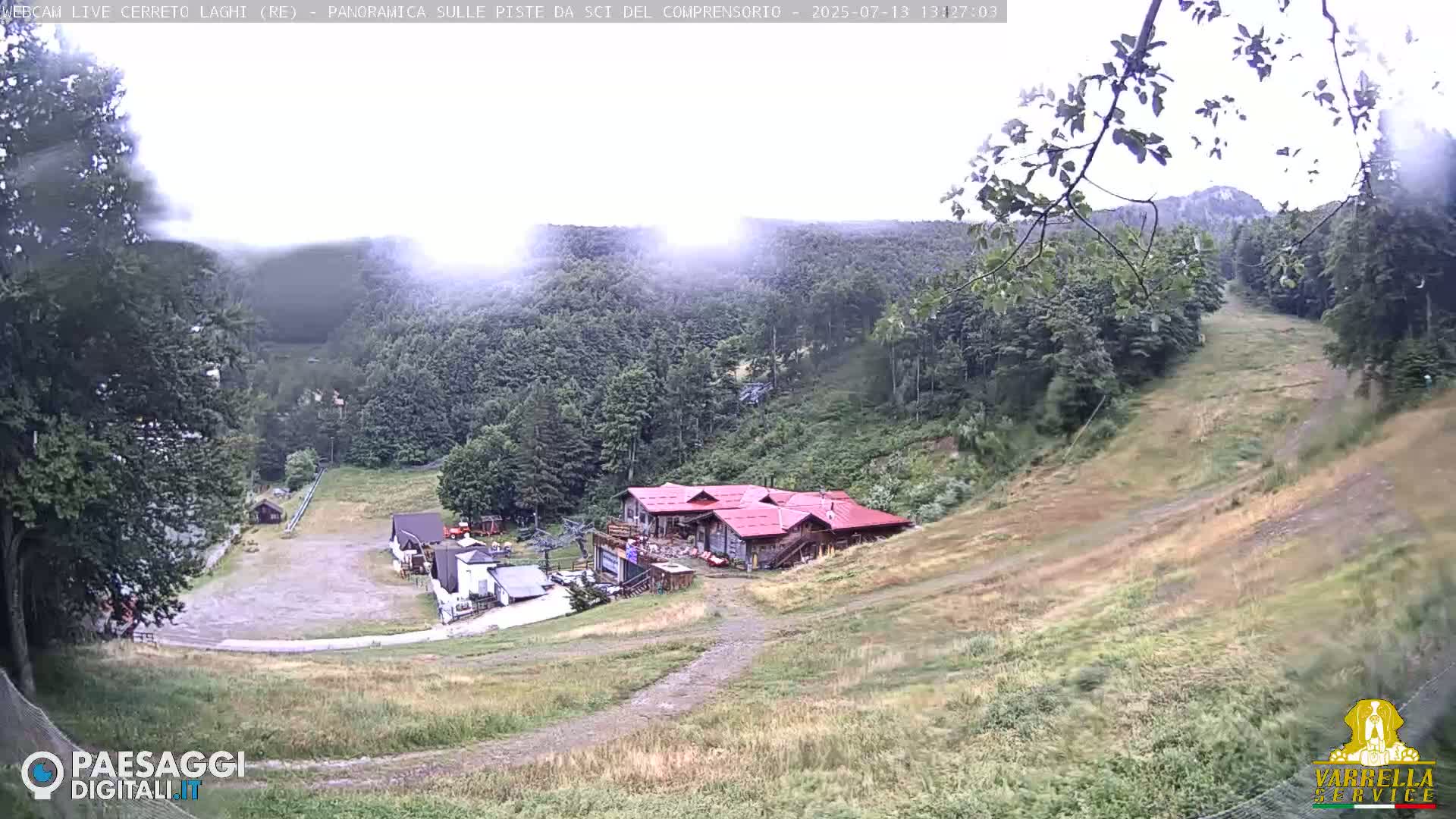 Cerreto Laghi Lakes & Ski Lifts Live Cam -  Reggio Emilia, Emilia-Romagna, Italy