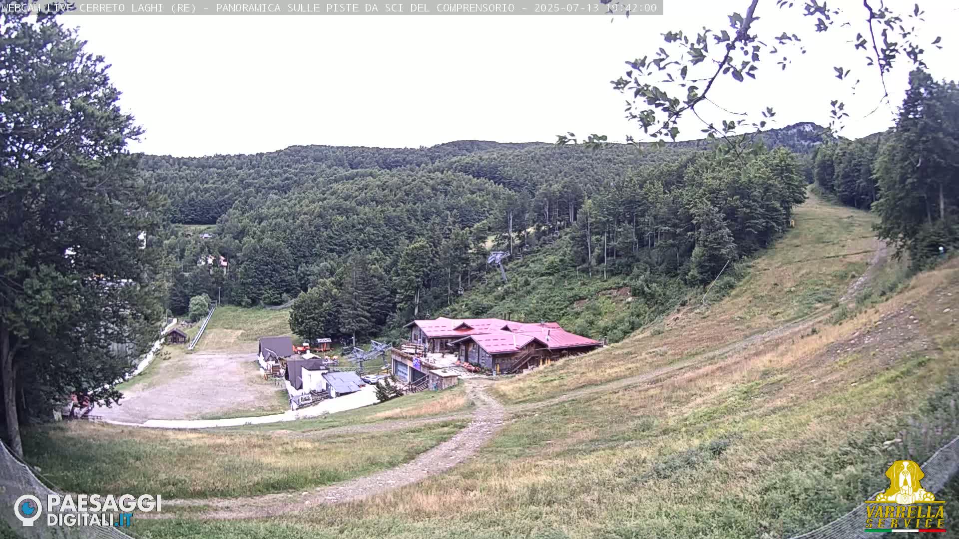Cerreto Laghi Lakes & Ski Lifts Live Cam -  Reggio Emilia, Emilia-Romagna, Italy