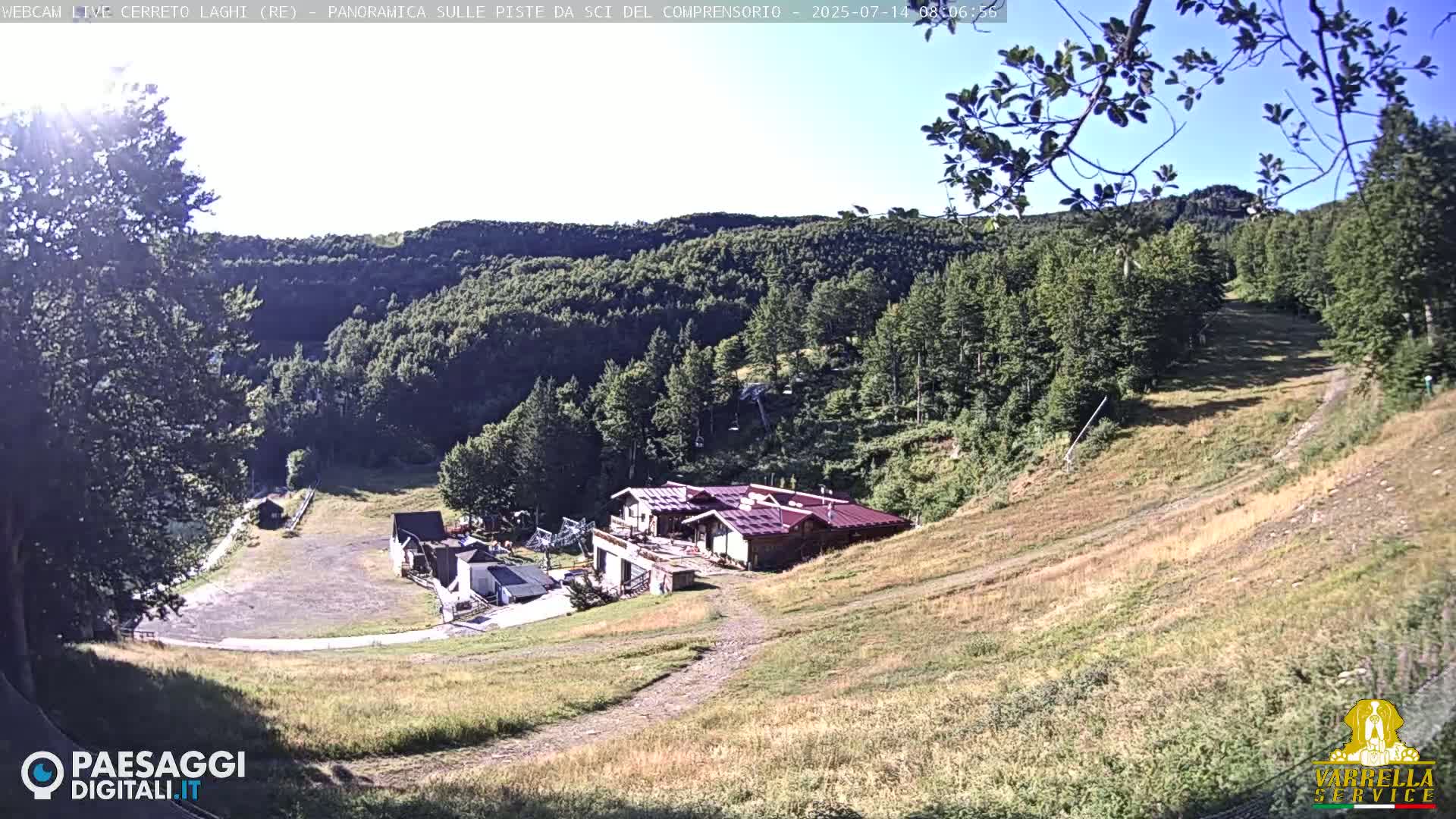 Cerreto Laghi Lakes & Ski Lifts Live Cam -  Reggio Emilia, Emilia-Romagna, Italy
