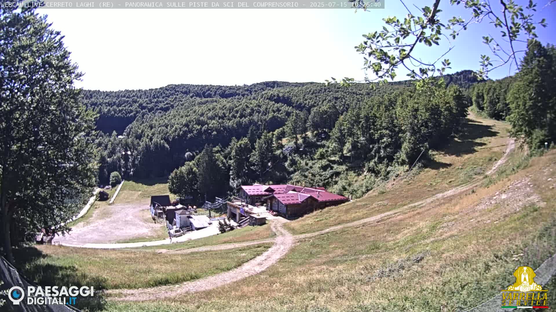 Cerreto Laghi Lakes & Ski Lifts Live Cam -  Reggio Emilia, Emilia-Romagna, Italy