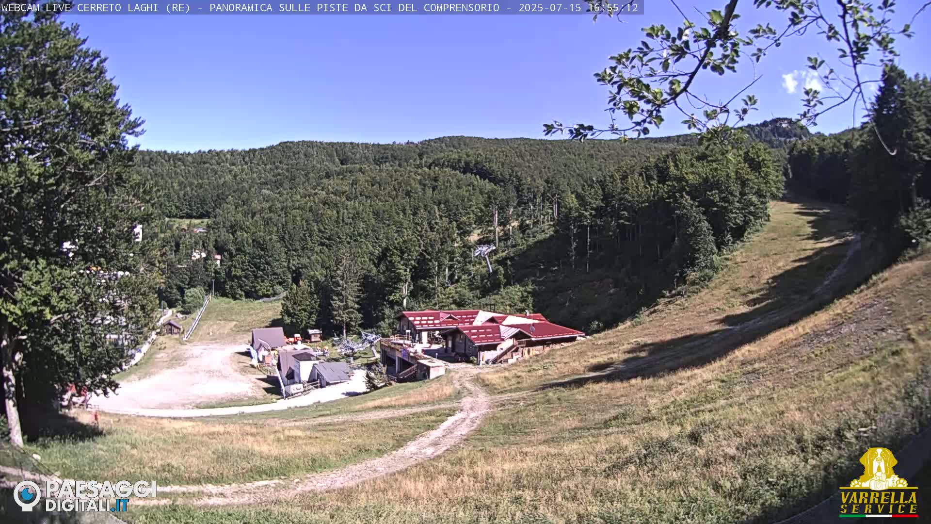 Cerreto Laghi Lakes & Ski Lifts Live Cam -  Reggio Emilia, Emilia-Romagna, Italy