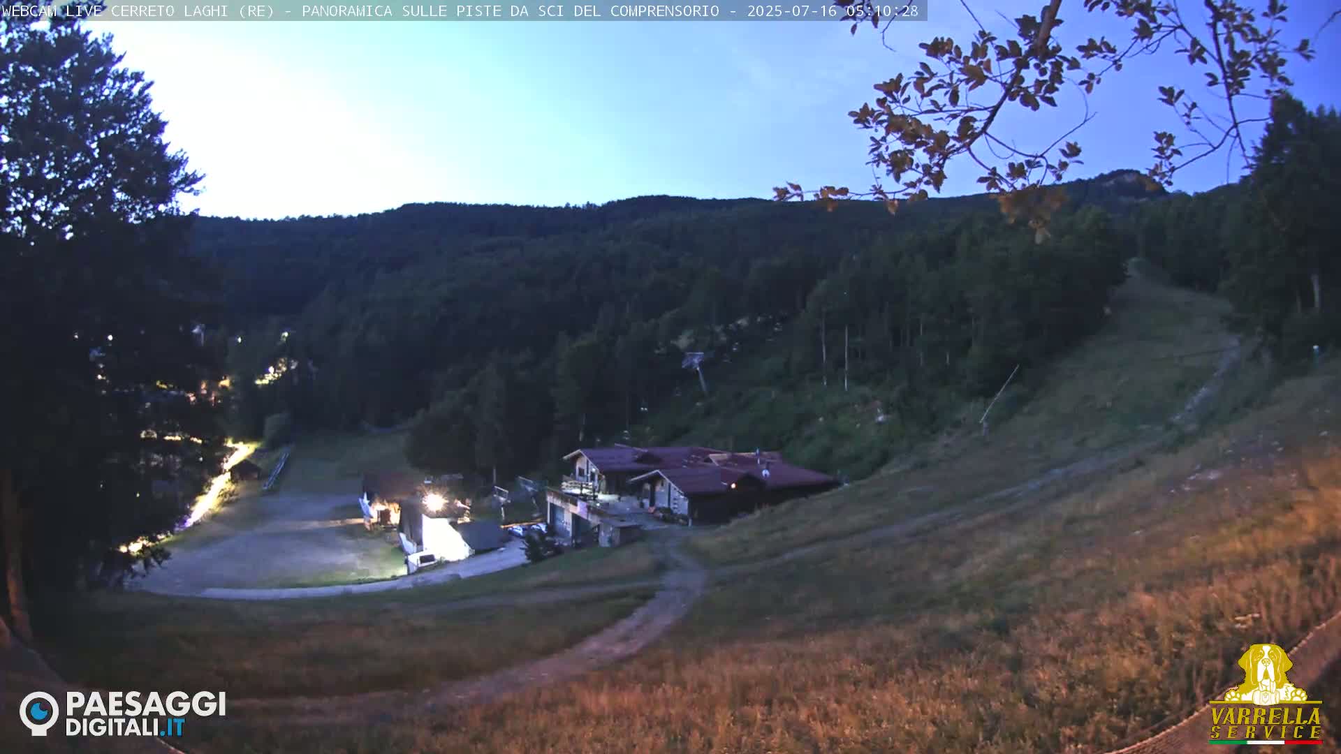 Cerreto Laghi Lakes & Ski Lifts Live Cam -  Reggio Emilia, Emilia-Romagna, Italy