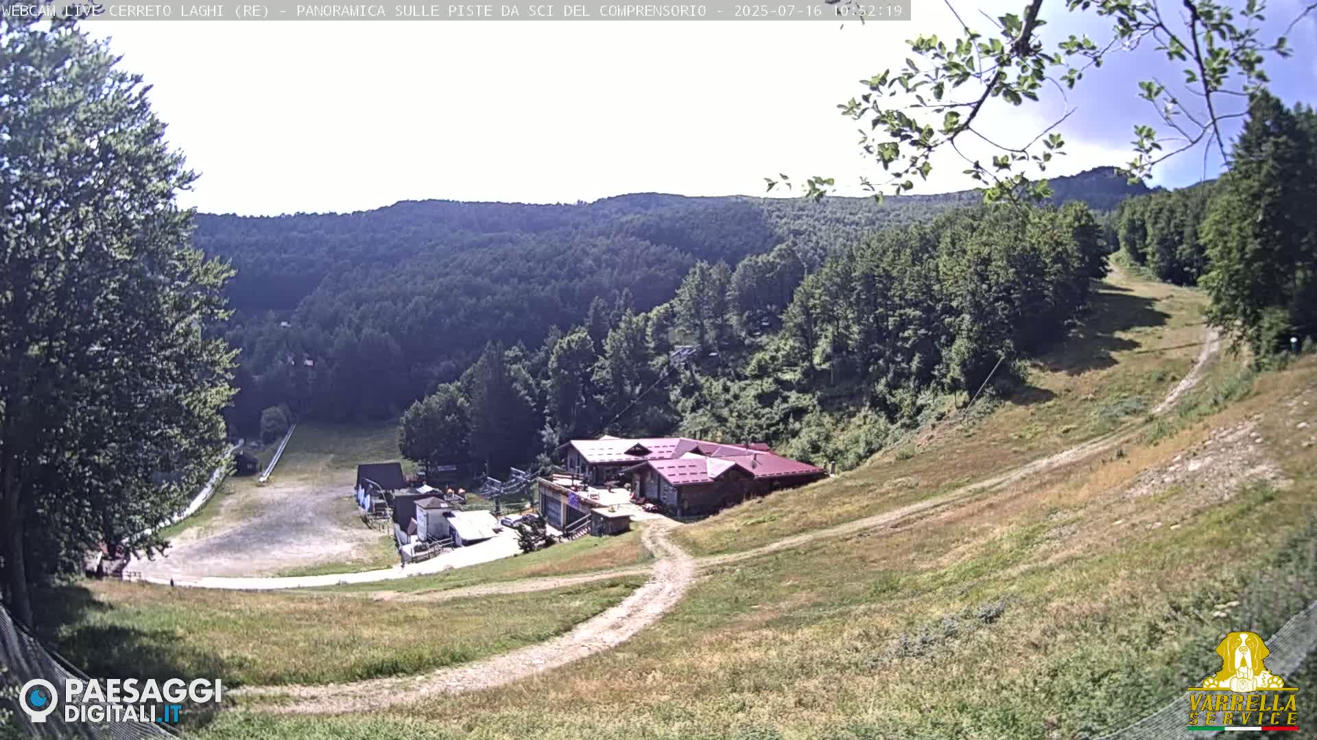 Cerreto Laghi Lakes & Ski Lifts Live Cam -  Reggio Emilia, Emilia-Romagna, Italy