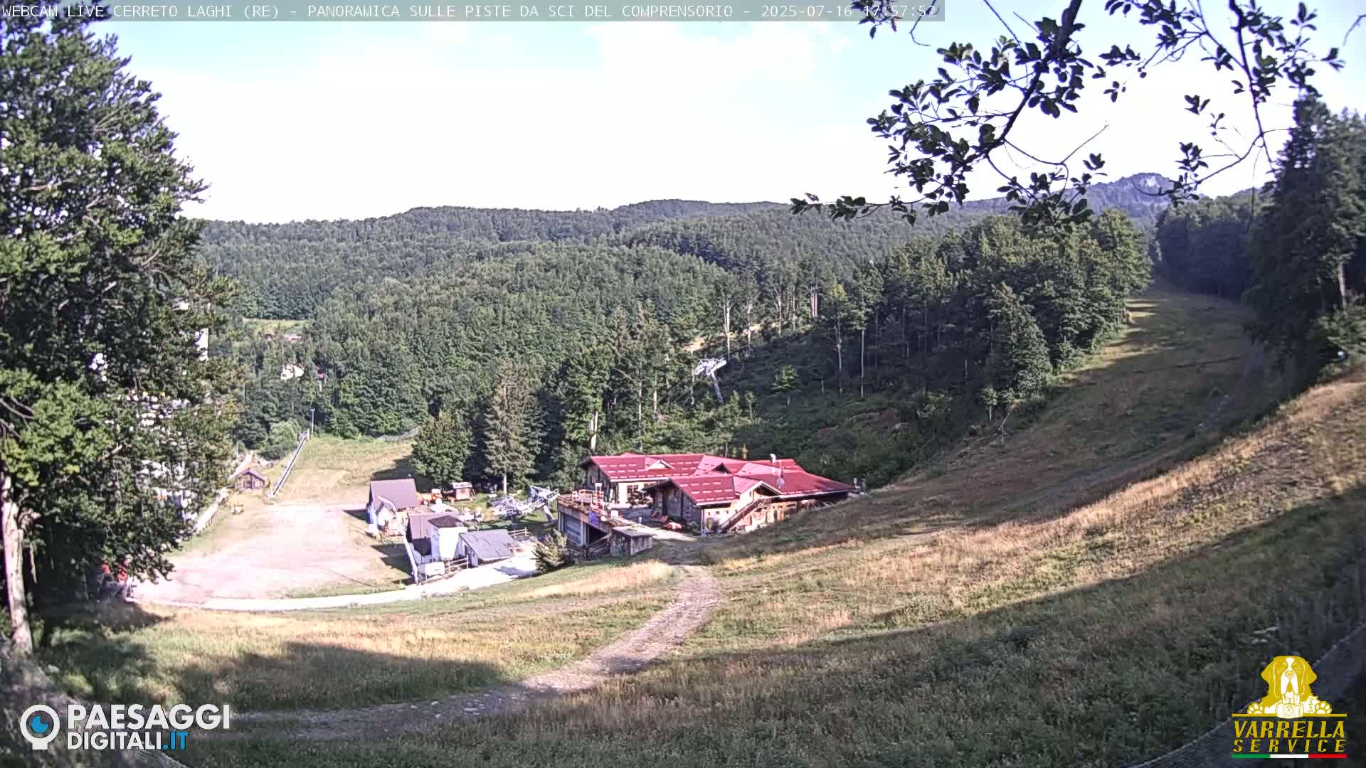 Cerreto Laghi Lakes & Ski Lifts Live Cam -  Reggio Emilia, Emilia-Romagna, Italy