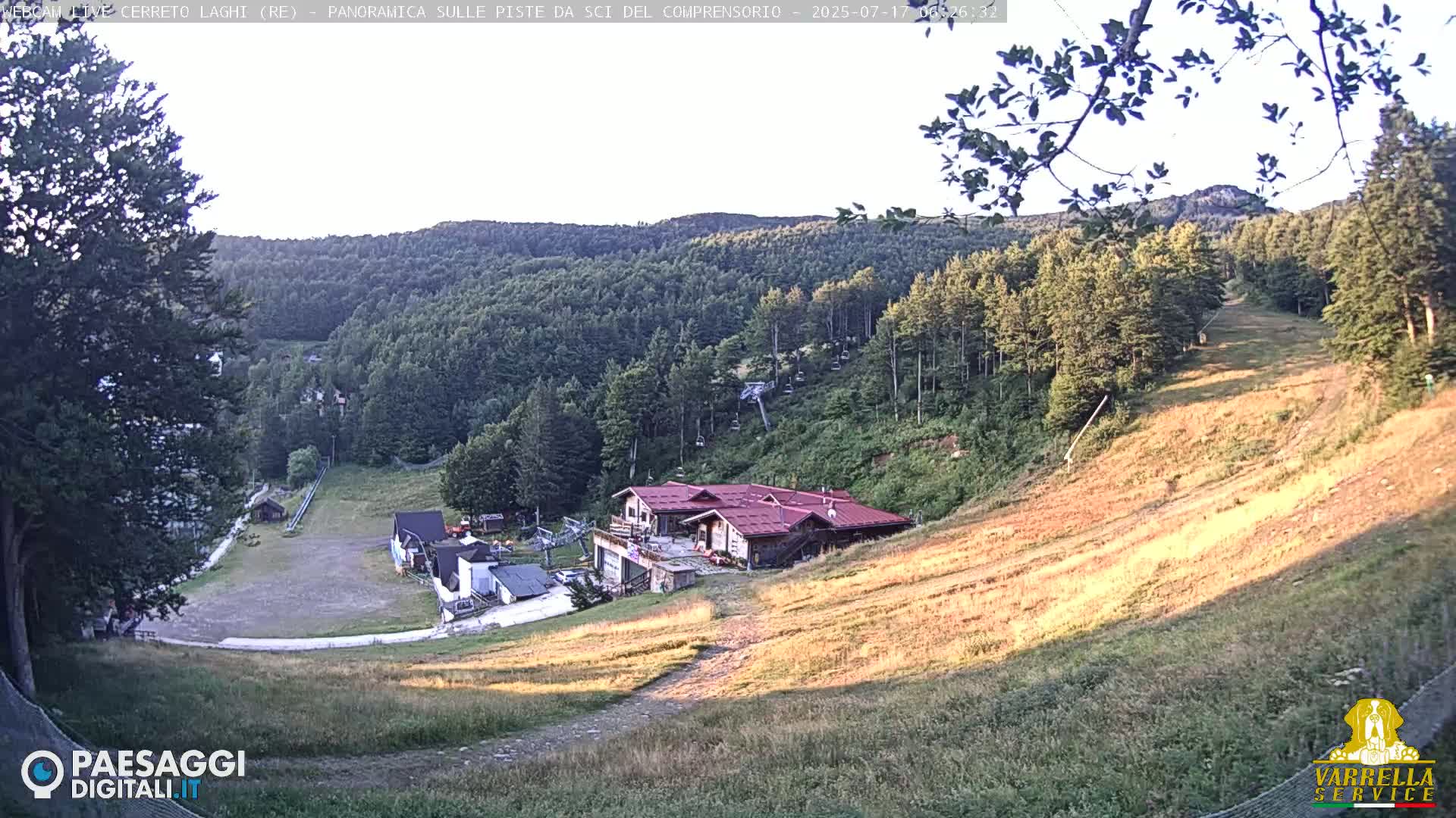Cerreto Laghi Lakes & Ski Lifts Live Cam -  Reggio Emilia, Emilia-Romagna, Italy