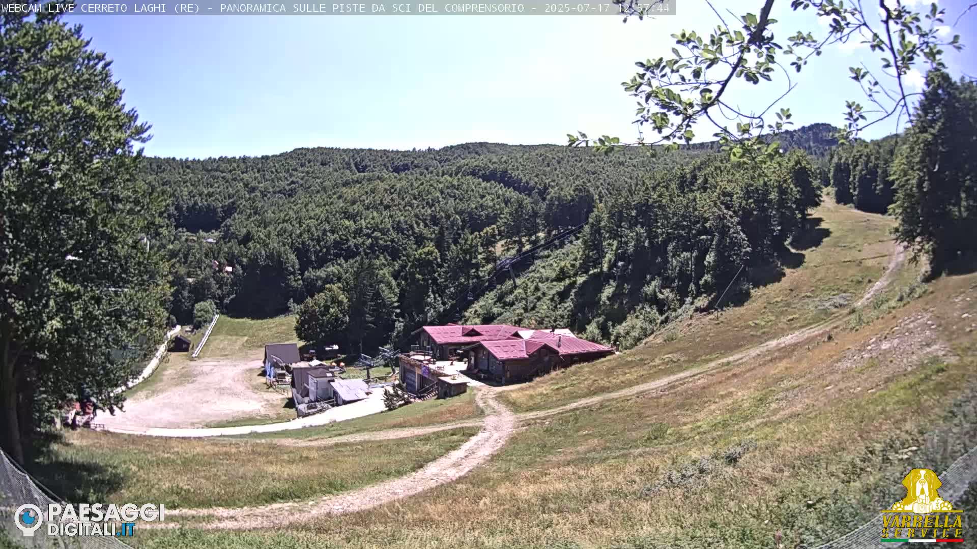 Cerreto Laghi Lakes & Ski Lifts Live Cam -  Reggio Emilia, Emilia-Romagna, Italy