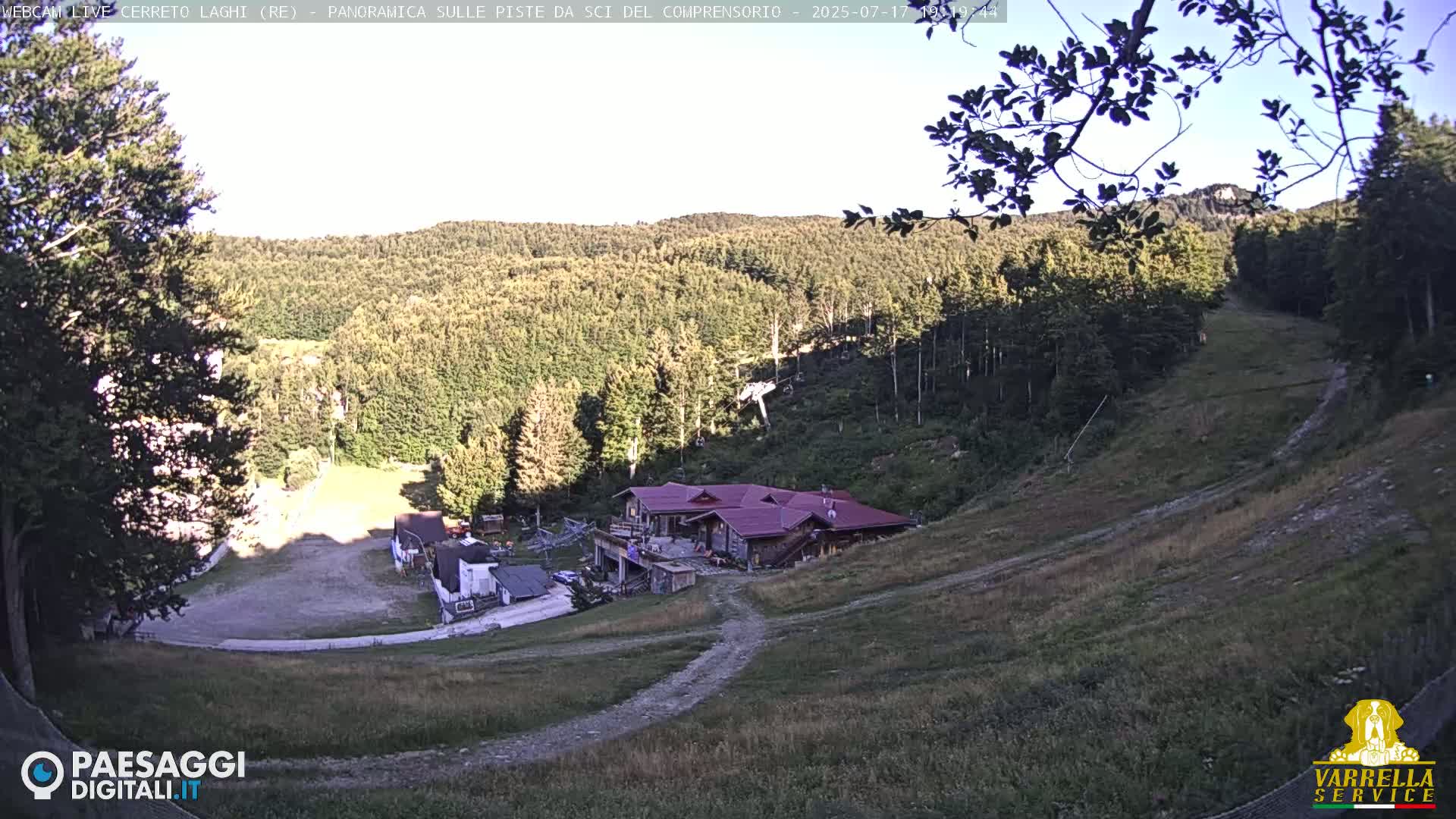 Cerreto Laghi Lakes & Ski Lifts Live Cam -  Reggio Emilia, Emilia-Romagna, Italy