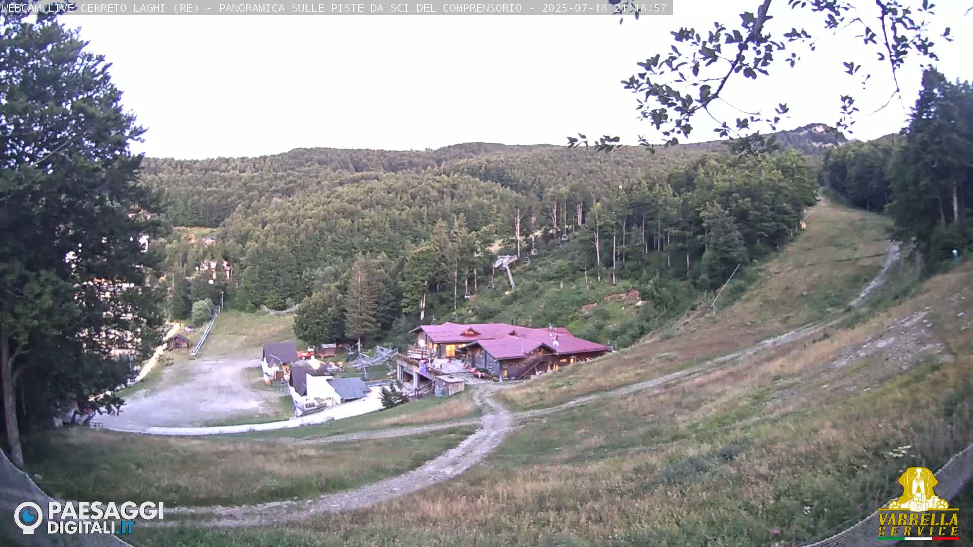 Cerreto Laghi Lakes & Ski Lifts Live Cam -  Reggio Emilia, Emilia-Romagna, Italy
