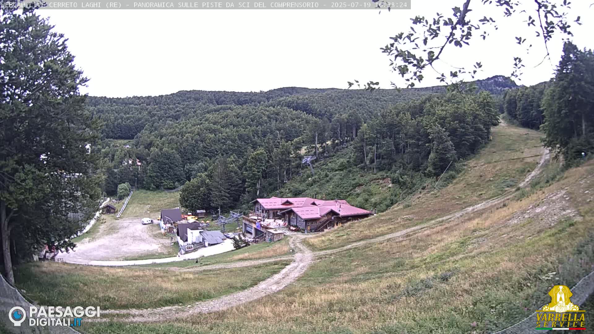 Cerreto Laghi Lakes & Ski Lifts Live Cam -  Reggio Emilia, Emilia-Romagna, Italy