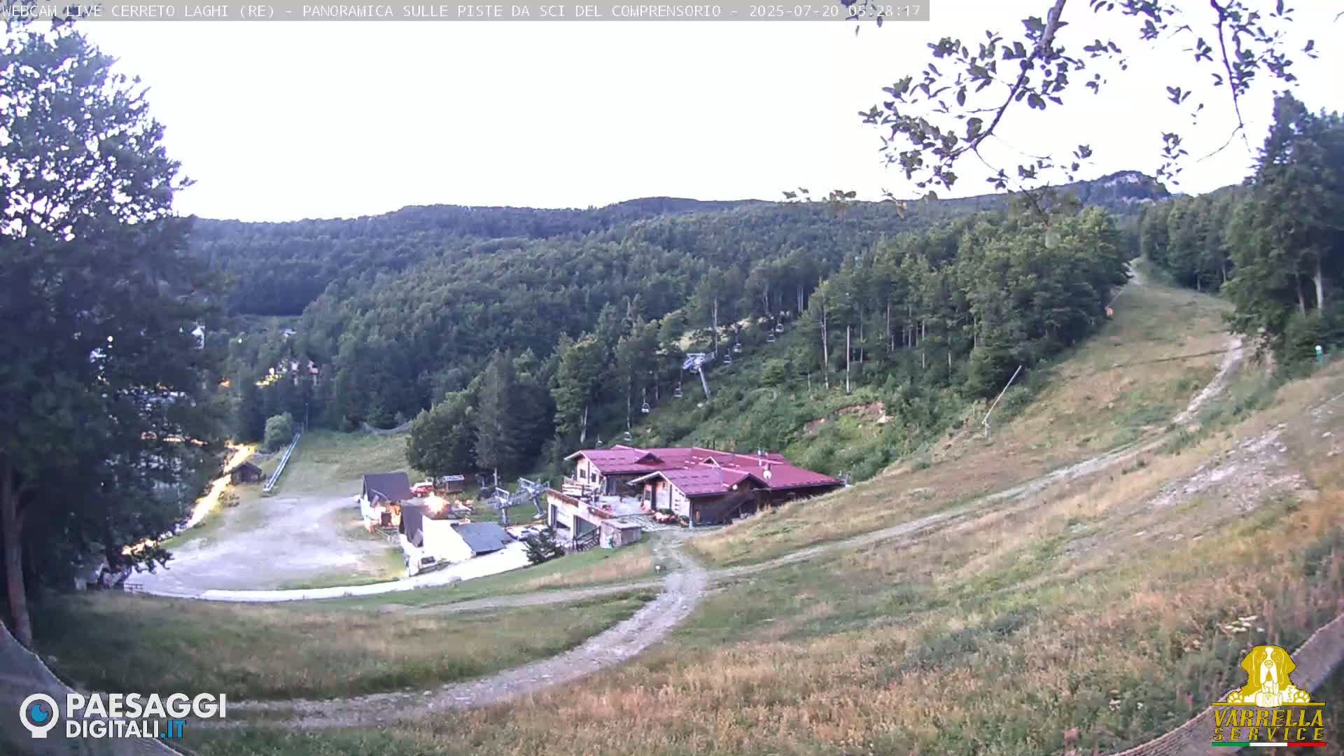 Cerreto Laghi Lakes & Ski Lifts Live Cam -  Reggio Emilia, Emilia-Romagna, Italy