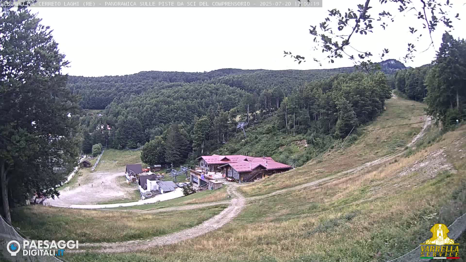 Cerreto Laghi Lakes & Ski Lifts Live Cam -  Reggio Emilia, Emilia-Romagna, Italy