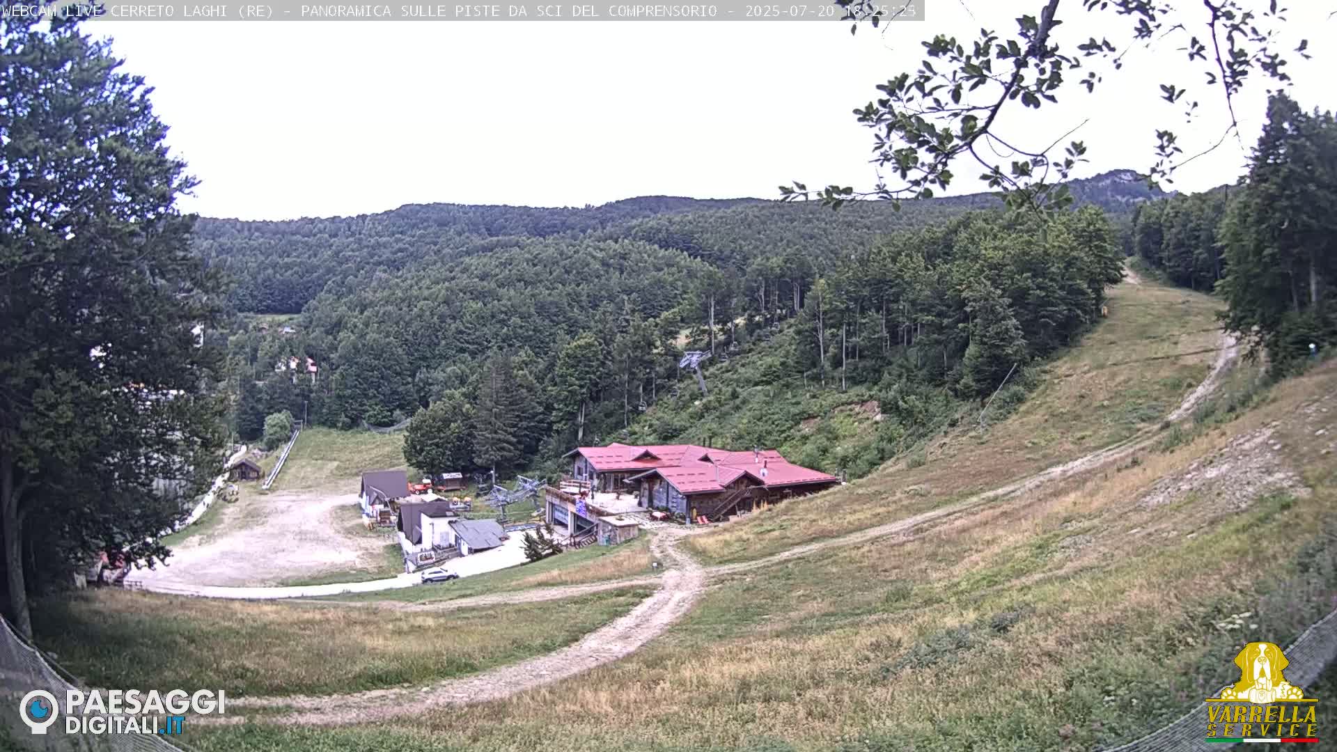 Cerreto Laghi Lakes & Ski Lifts Live Cam -  Reggio Emilia, Emilia-Romagna, Italy