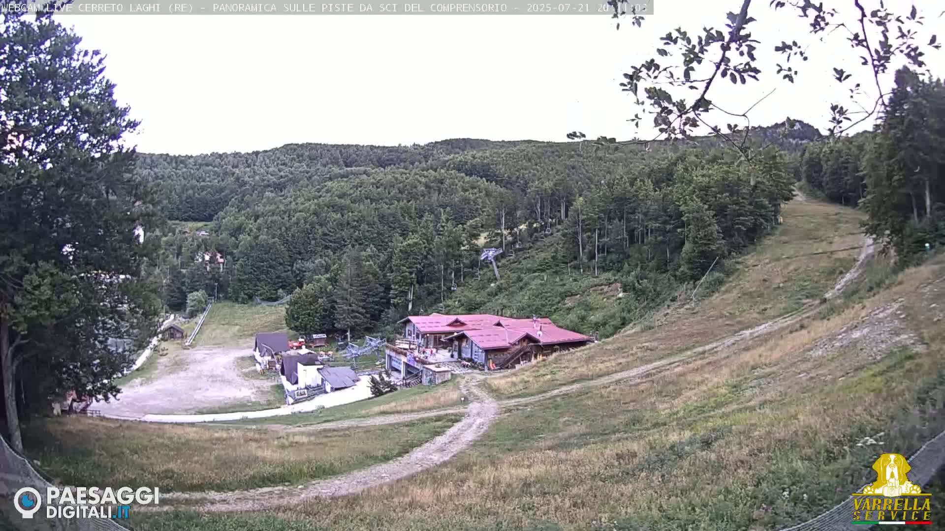 Cerreto Laghi Lakes & Ski Lifts Live Cam -  Reggio Emilia, Emilia-Romagna, Italy