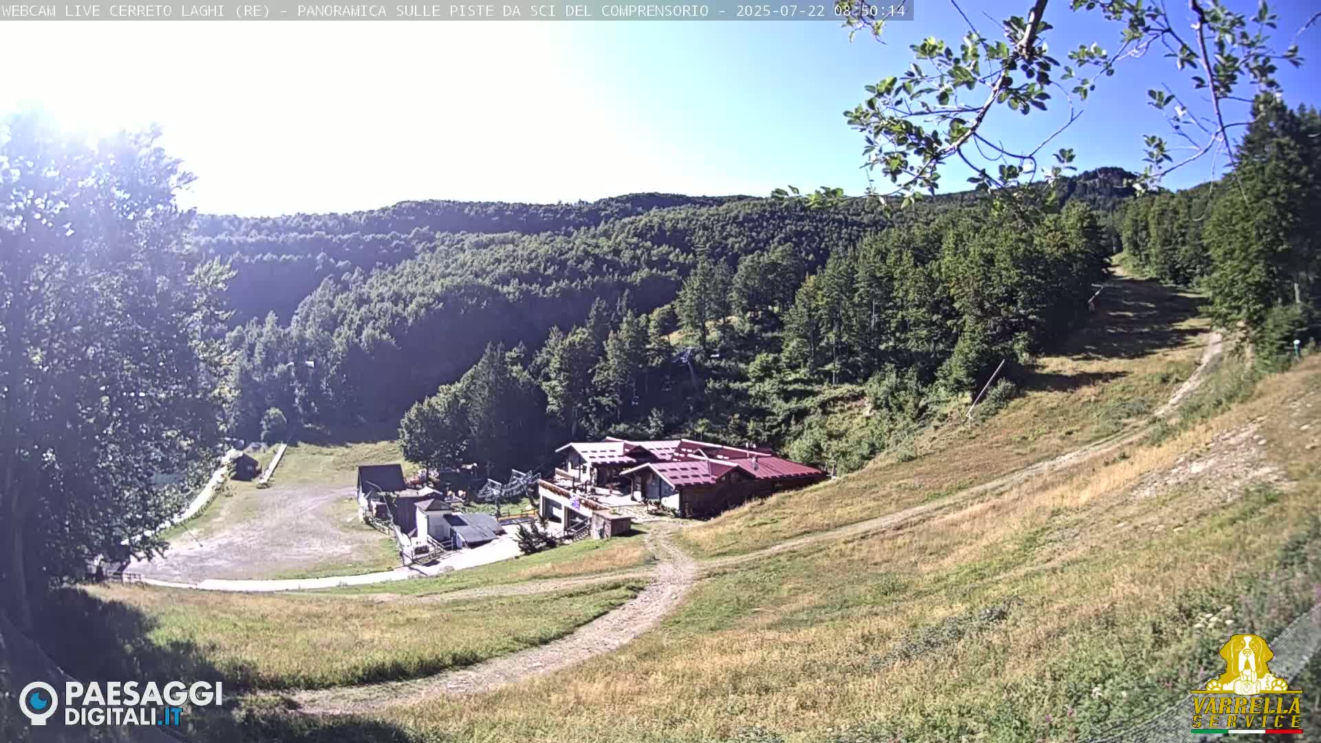 Cerreto Laghi Lakes & Ski Lifts Live Cam -  Reggio Emilia, Emilia-Romagna, Italy