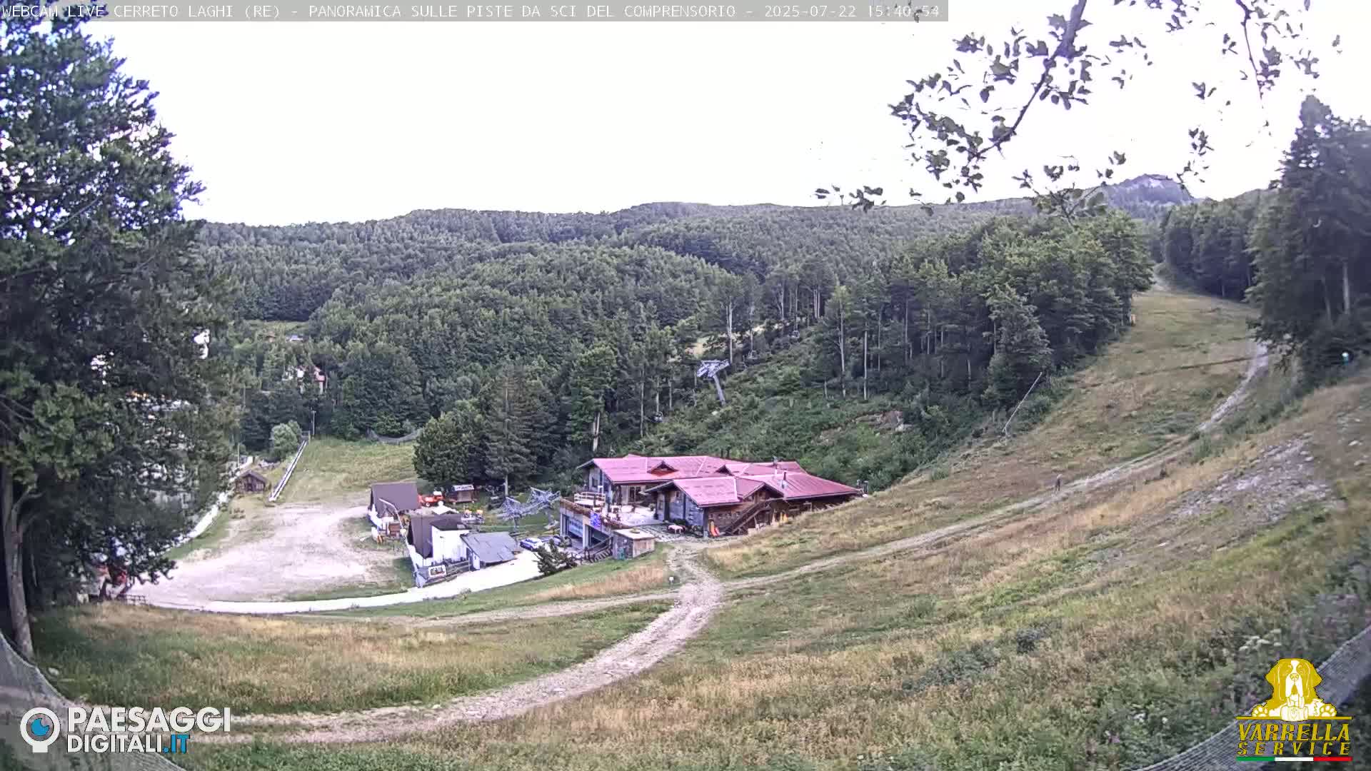 Cerreto Laghi Lakes & Ski Lifts Live Cam -  Reggio Emilia, Emilia-Romagna, Italy