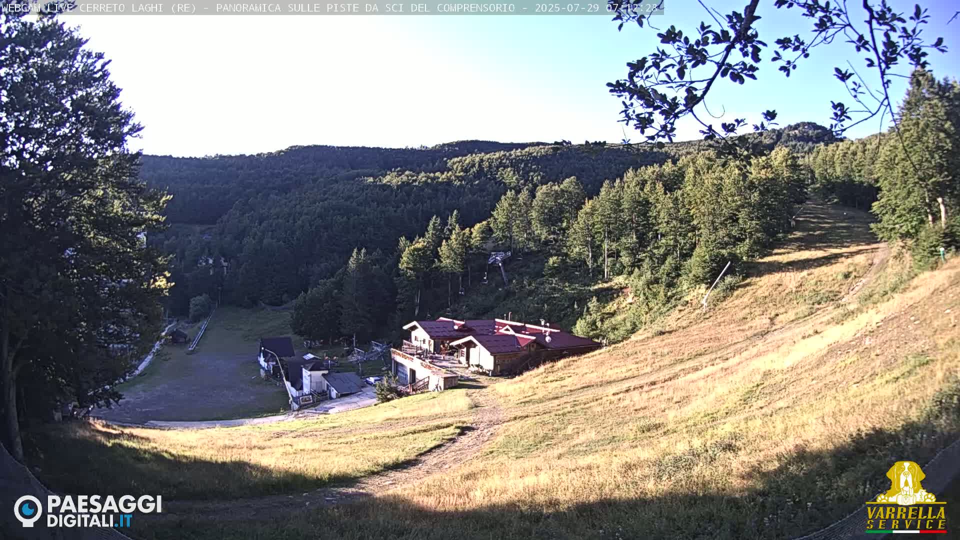 Cerreto Laghi Lakes & Ski Lifts Live Cam -  Reggio Emilia, Emilia-Romagna, Italy