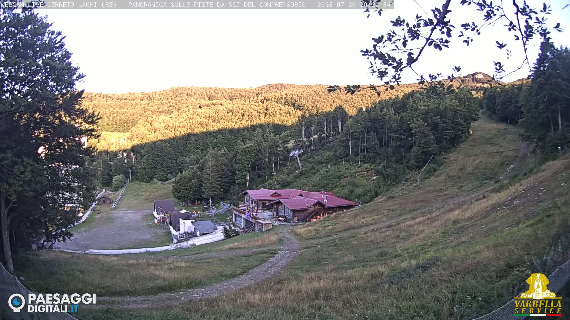 Cerreto Laghi Lakes & Ski Lifts Live Cam -  Reggio Emilia, Emilia-Romagna, Italy