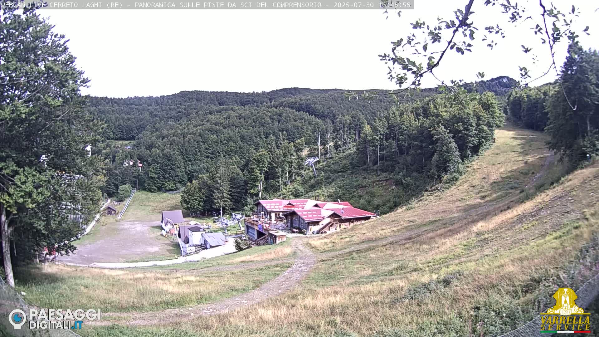Cerreto Laghi Lakes & Ski Lifts Live Cam -  Reggio Emilia, Emilia-Romagna, Italy