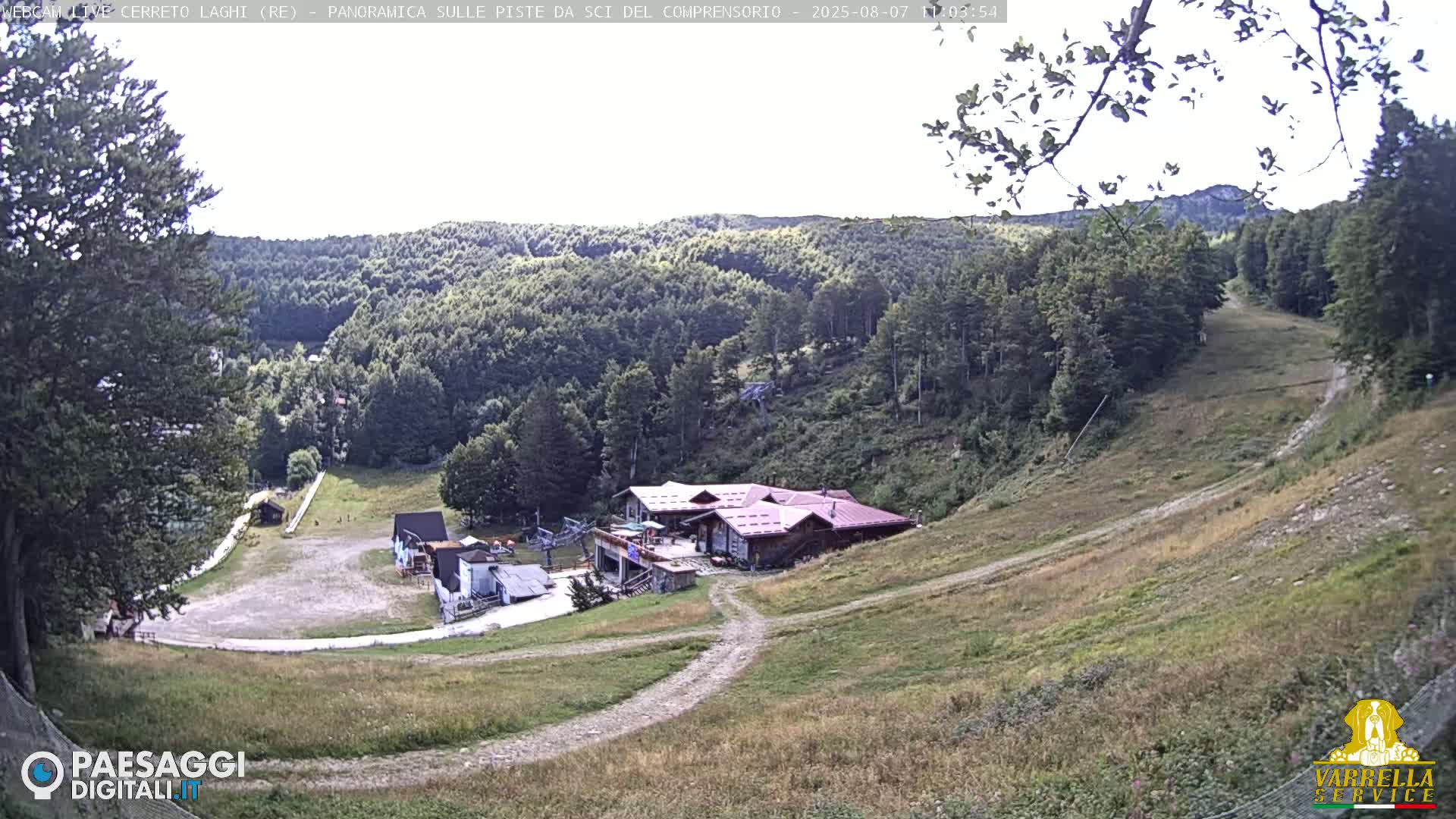 Cerreto Laghi Lakes & Ski Lifts Live Cam -  Reggio Emilia, Emilia-Romagna, Italy