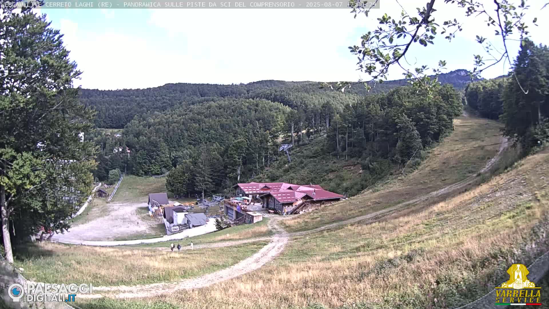 Cerreto Laghi Lakes & Ski Lifts Live Cam -  Reggio Emilia, Emilia-Romagna, Italy