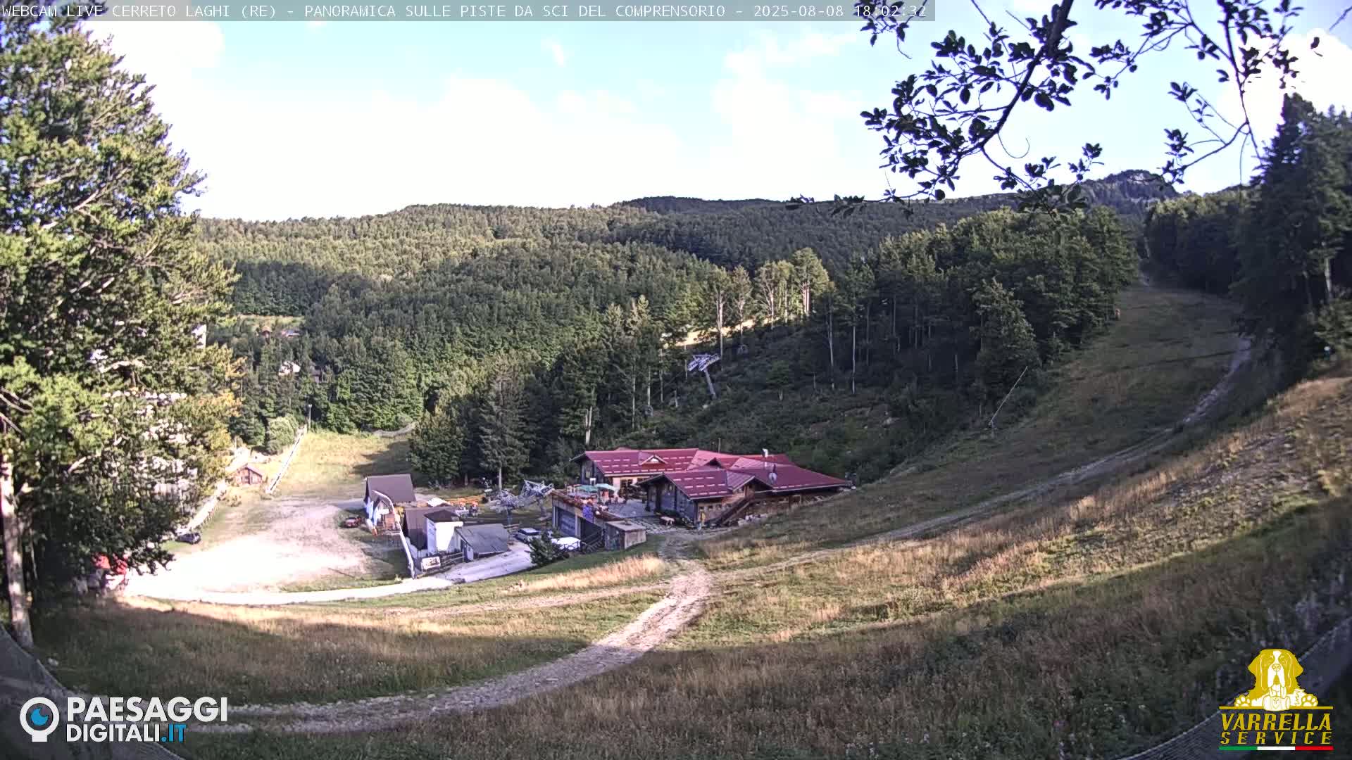 Cerreto Laghi Lakes & Ski Lifts Live Cam -  Reggio Emilia, Emilia-Romagna, Italy