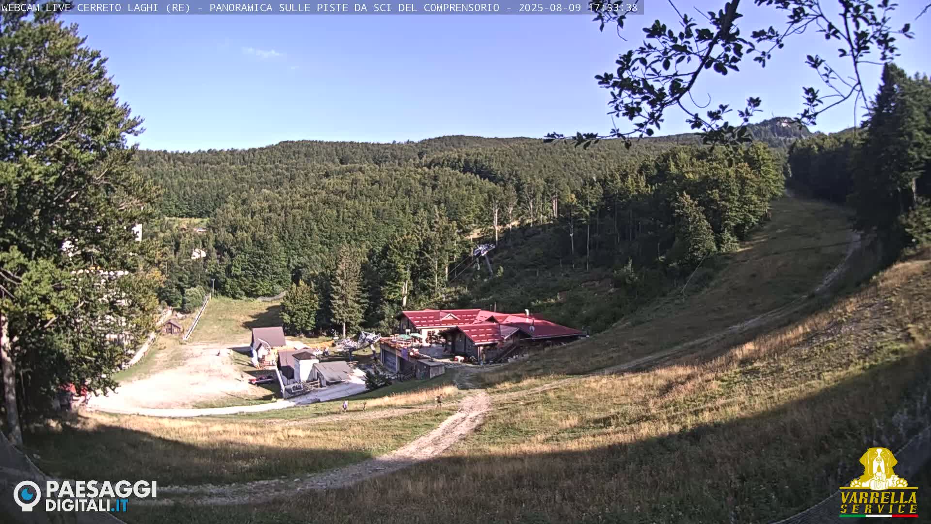 Cerreto Laghi Lakes & Ski Lifts Live Cam -  Reggio Emilia, Emilia-Romagna, Italy