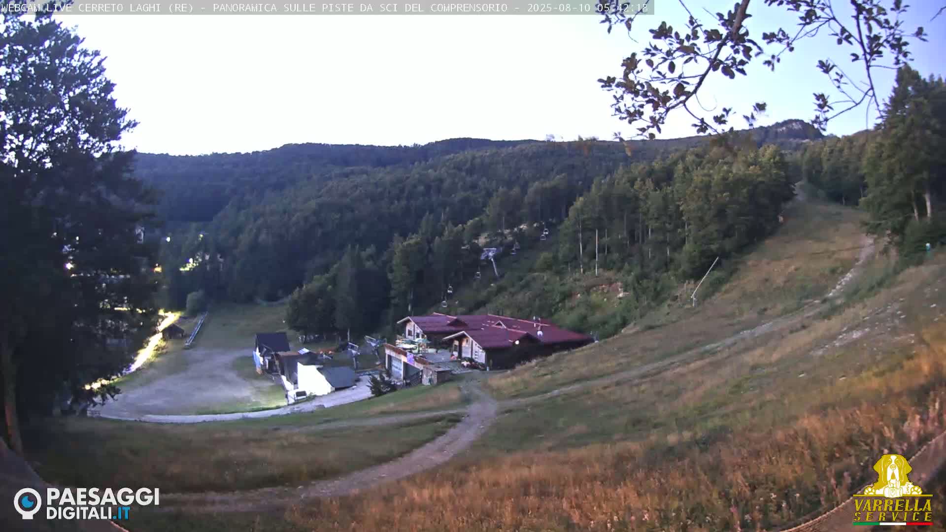 Cerreto Laghi Lakes & Ski Lifts Live Cam -  Reggio Emilia, Emilia-Romagna, Italy
