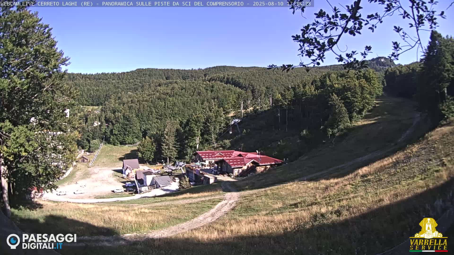 Cerreto Laghi Lakes & Ski Lifts Live Cam -  Reggio Emilia, Emilia-Romagna, Italy