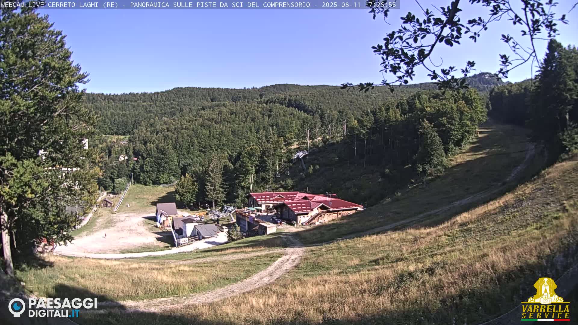 Cerreto Laghi Lakes & Ski Lifts Live Cam -  Reggio Emilia, Emilia-Romagna, Italy
