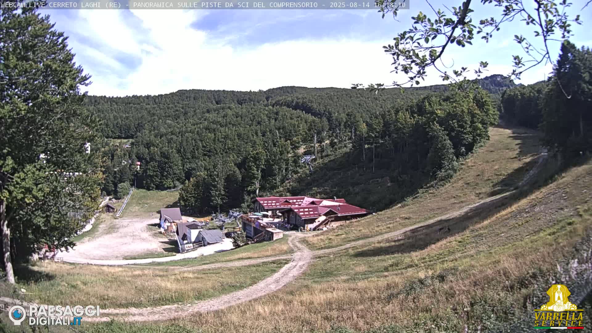 Cerreto Laghi Lakes & Ski Lifts Live Cam -  Reggio Emilia, Emilia-Romagna, Italy