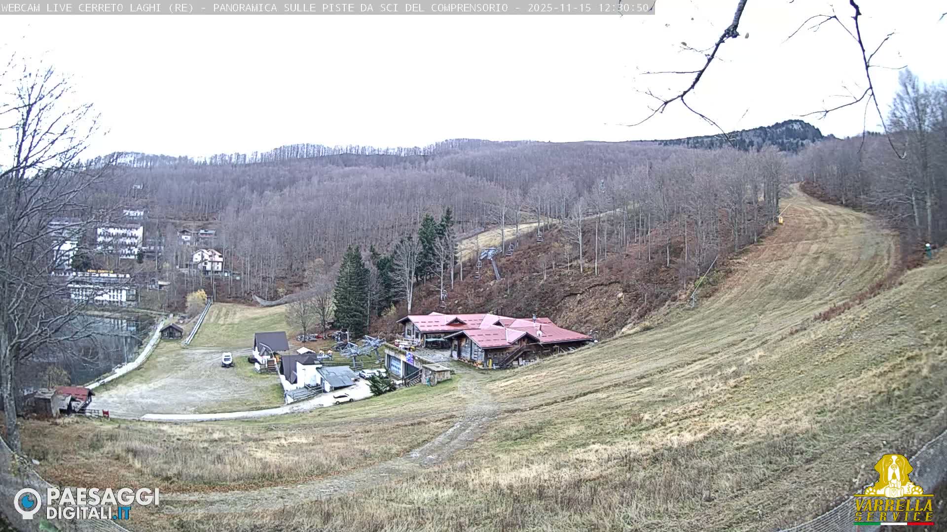 Cerreto Laghi Lakes & Ski Lifts Live Cam -  Reggio Emilia, Emilia-Romagna, Italy