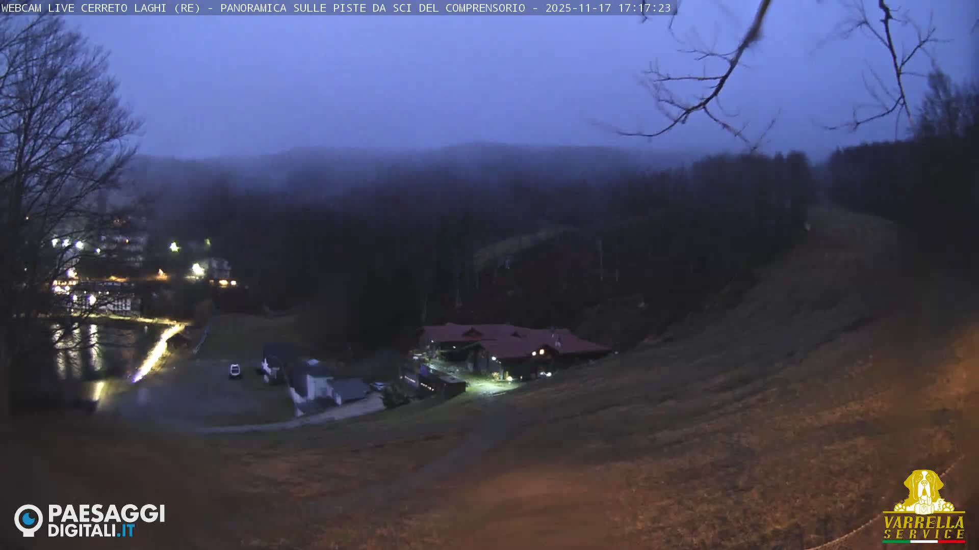 Cerreto Laghi Lakes & Ski Lifts Live Cam -  Reggio Emilia, Emilia-Romagna, Italy