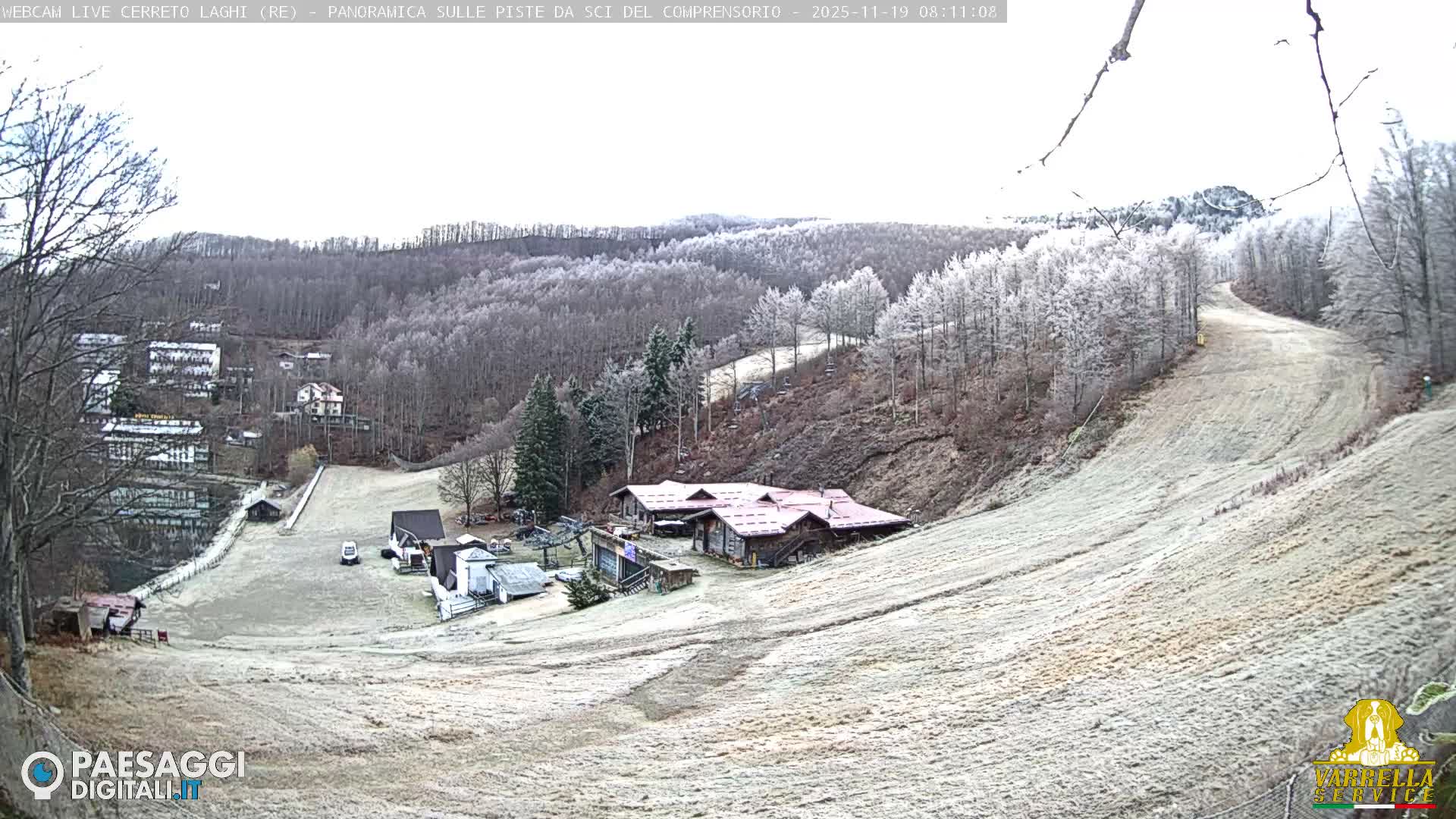 Cerreto Laghi Lakes & Ski Lifts Live Cam -  Reggio Emilia, Emilia-Romagna, Italy