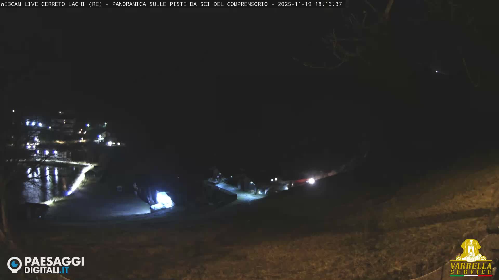 Cerreto Laghi Lakes & Ski Lifts Live Cam -  Reggio Emilia, Emilia-Romagna, Italy