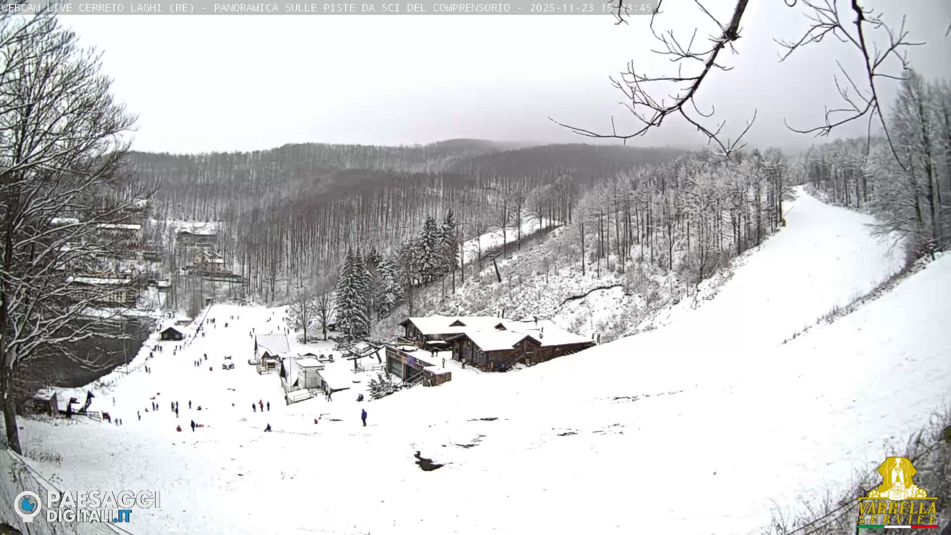Cerreto Laghi Lakes & Ski Lifts Live Cam -  Reggio Emilia, Emilia-Romagna, Italy
