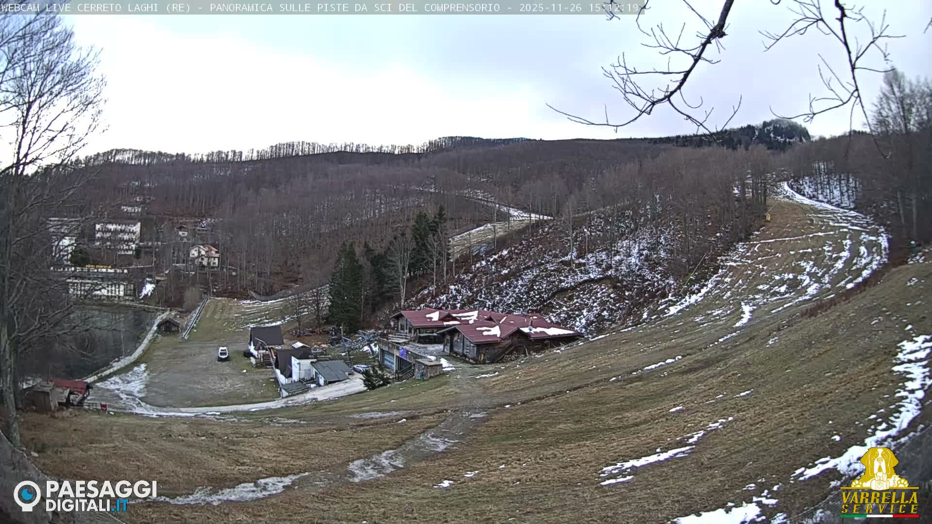 Cerreto Laghi Lakes & Ski Lifts Live Cam -  Reggio Emilia, Emilia-Romagna, Italy