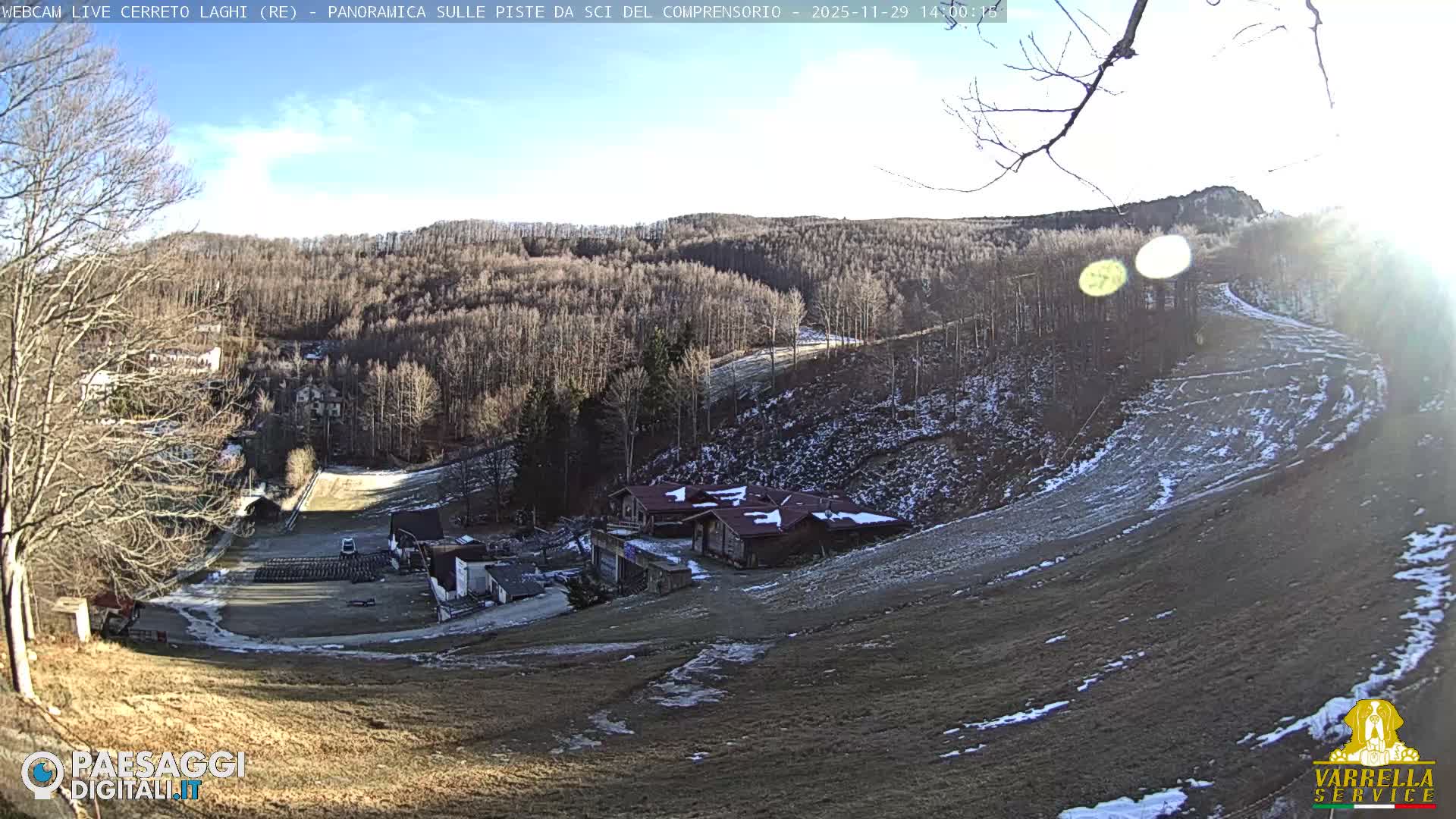 Cerreto Laghi Lakes & Ski Lifts Live Cam -  Reggio Emilia, Emilia-Romagna, Italy