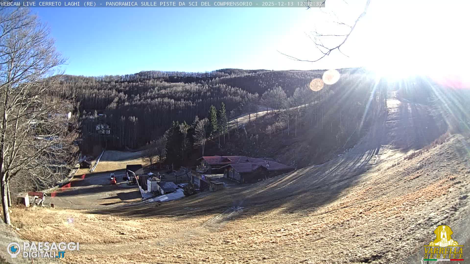 Cerreto Laghi Lakes & Ski Lifts Live Cam -  Reggio Emilia, Emilia-Romagna, Italy