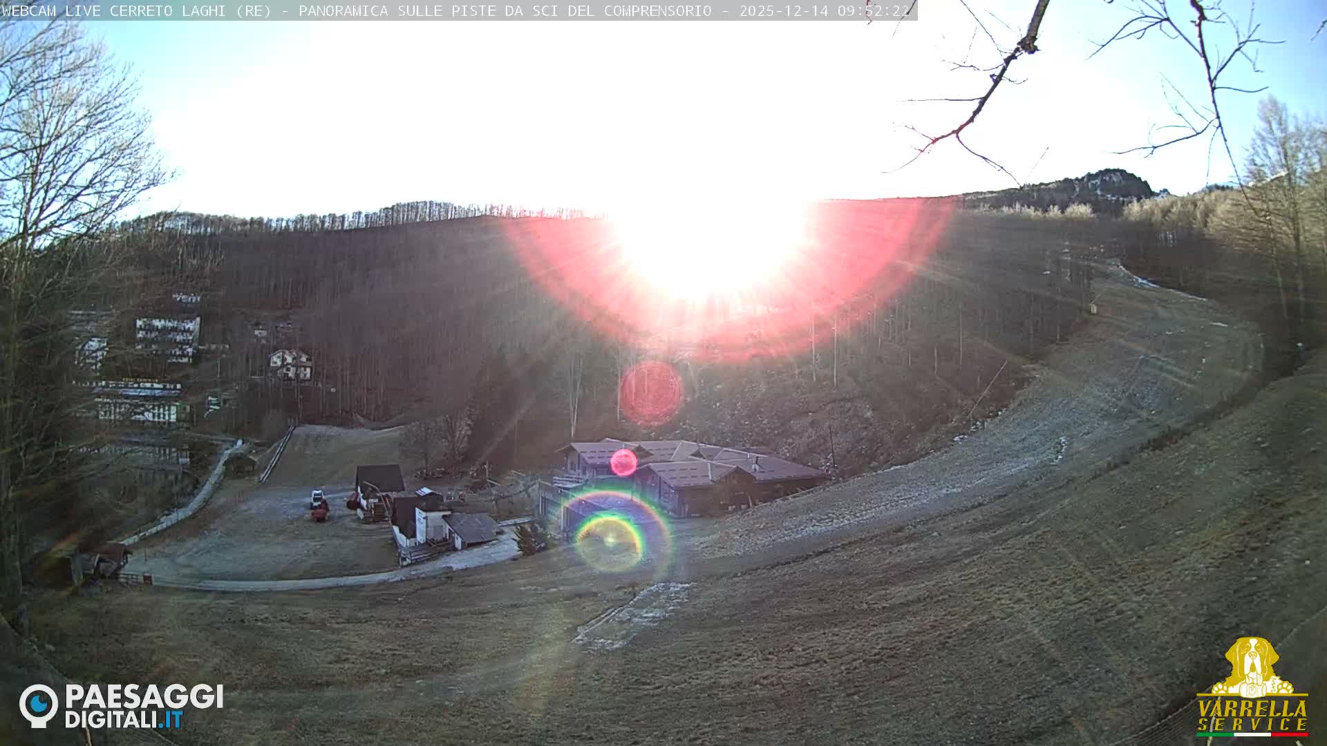 Cerreto Laghi Lakes & Ski Lifts Live Cam -  Reggio Emilia, Emilia-Romagna, Italy