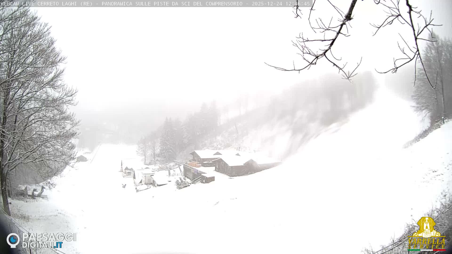 Cerreto Laghi Lakes & Ski Lifts Live Cam -  Reggio Emilia, Emilia-Romagna, Italy