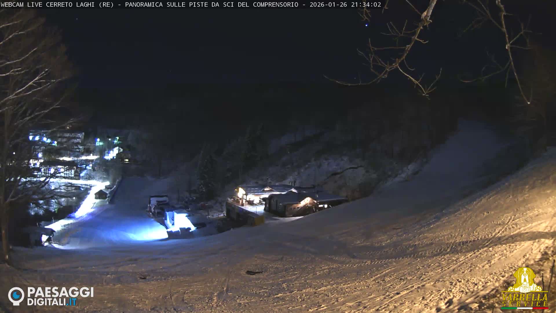 Cerreto Laghi Lakes & Ski Lifts Live Cam -  Reggio Emilia, Emilia-Romagna, Italy